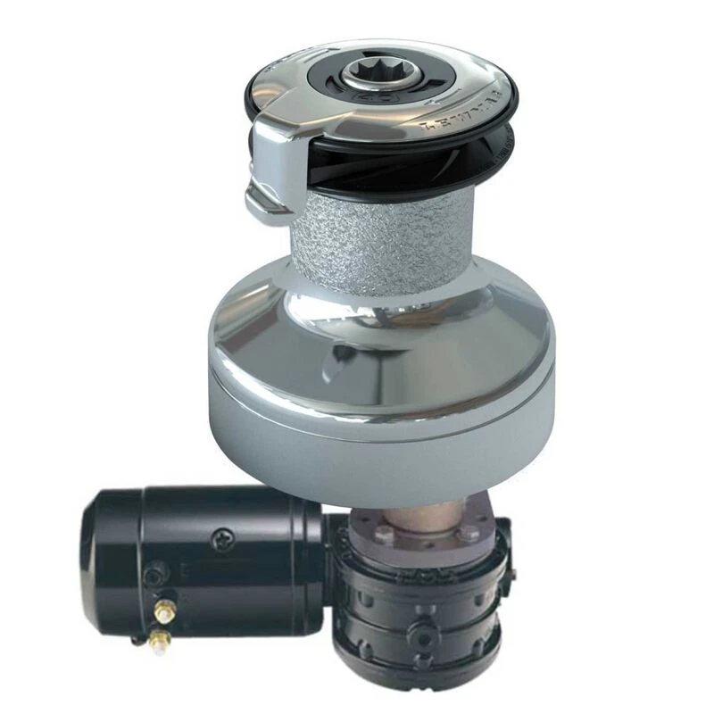 LEWMAR #45 Electric Self-Tailing Winch, Chromed Bronze - Image 2