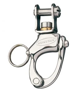 RONSTAN 2 13/16" L Stainless Steel Track Bail Snap Shackle