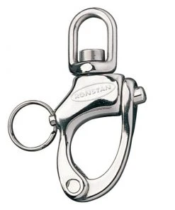 RONSTAN 2 11/16" L Stainless Steel Standard S-Bail Snap Shackle