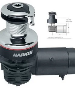 HARKEN #46 Two-Speed Chrome Horizontal Electric Radial Self-Tailing Winch