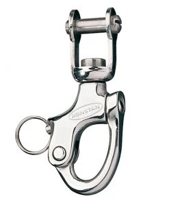 RONSTAN 3 3/4" L Stainless Steel Track Bail Snap Shackle
