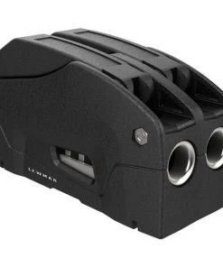 LEWMAR D1 Rope Clutch, Double, 10-12mm (3/8"-7/16") Lines, Black