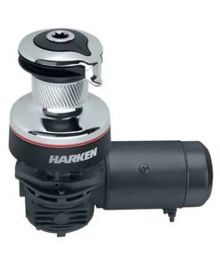 HARKEN #46 Two Speed Horizontal Radial Electric Self-Tailing Winch, Chrome, 24 Volts