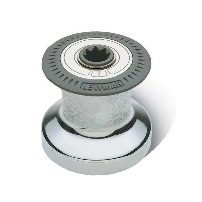 LEWMAR #6 One-Speed Chrome-Plated Bronze Non-Self-Tailing Winch
