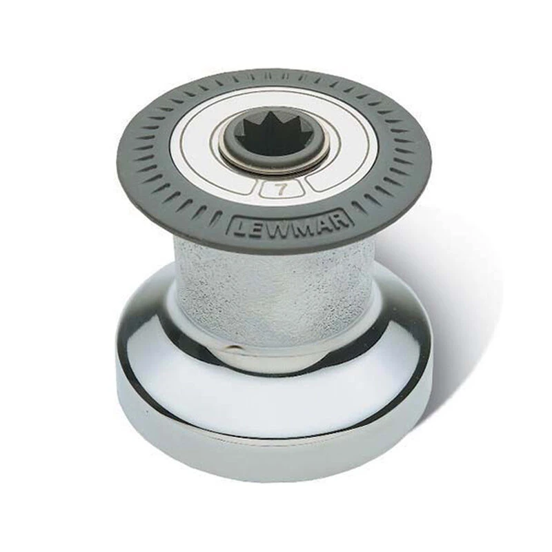 LEWMAR #8 One-Speed Chrome-Plated Bronze Non-Self-Tailing Winch