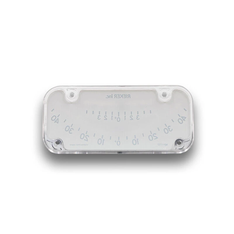 RIEKER INSTRUMENTS Clinometer ±45º Scale 5º Lower ±5º Scale 1º Upper White - Image 2