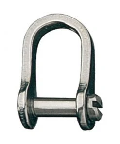 RONSTAN Stainless Steel Slotted "D" Shackle with 1/4" Pin