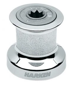 HARKEN #8 One-Speed Chromed Bronze Non-Self-Tailing Winch