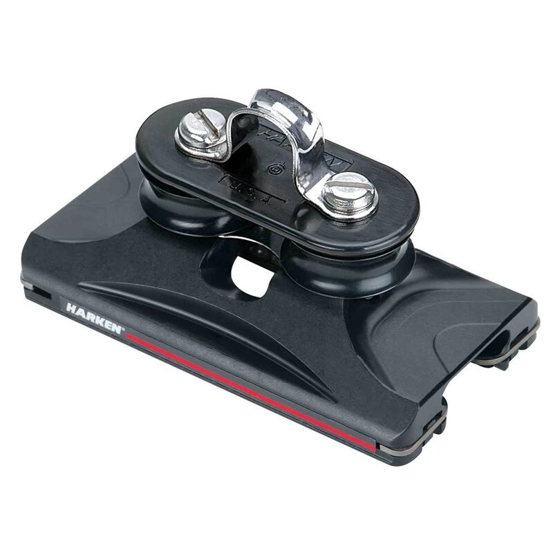 HARKEN 1250 Car with Fixed Sheaves/Eyestrap, Torlon Bearings, 1250lb. SWL