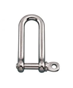 SUNCOR Stainless Steel High-Resistance Long "D" Shackle with 1/4" Pin