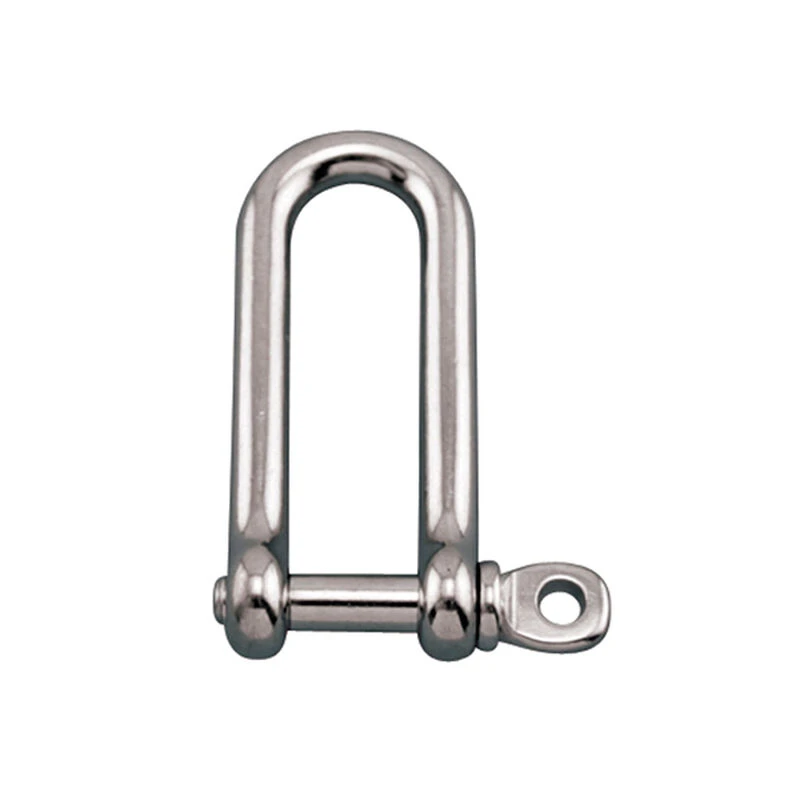 SUNCOR Stainless Steel High-Resistance Long "D" Shackle with 1/4" Pin
